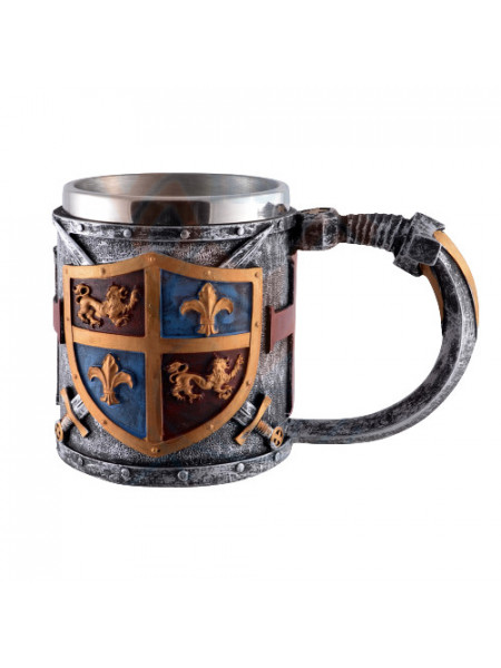 Halba Blazon medieval colorat 16 cm, capacitate 350ml