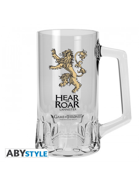 Halba sticla licenta Game of Thrones - Casa Lannister 14 cm