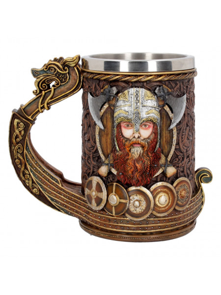 Halba viking Drakkar 15 cm