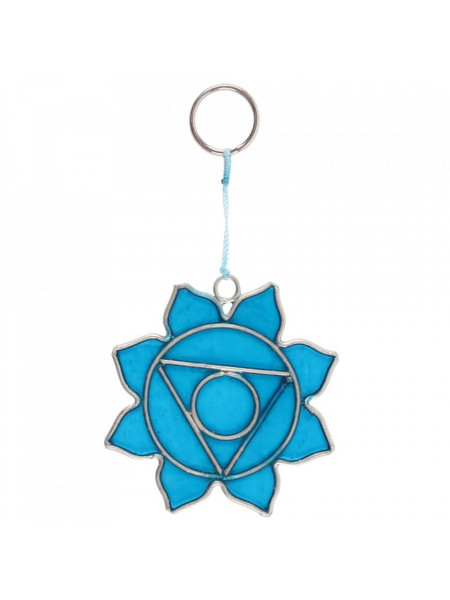 Mini suncatcher Chakra Gatului 7.5 cm