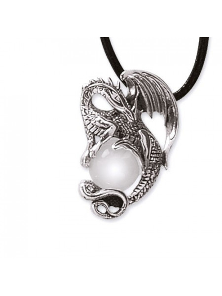Pandantiv argint Dragon cu cristal 3.4cm