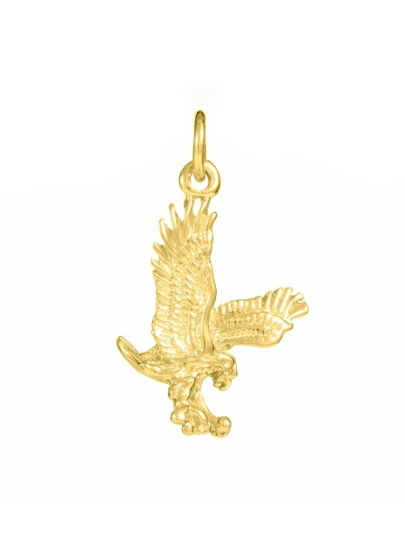 Pandantiv argint placat cu aur Vultur in Zbor 1.7 cm