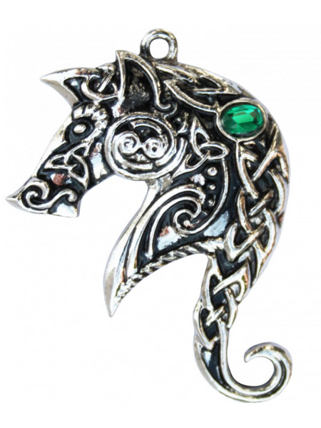 Pandantiv cu lantisor Lyonesse, placat cu argint, 4.3 cm