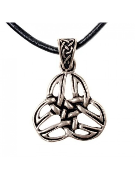 Pandantiv din bronz placat cu argint Triquetra