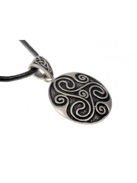 Pandantiv din bronz placat cu argint Triskelion Celtic