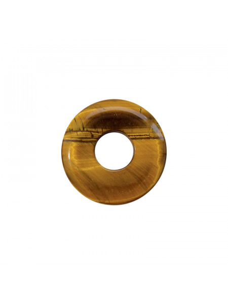 Pandantiv piatra Pi Ochiul tigrului - Cercul Vietii, talisman pentru Protectie 3 cm