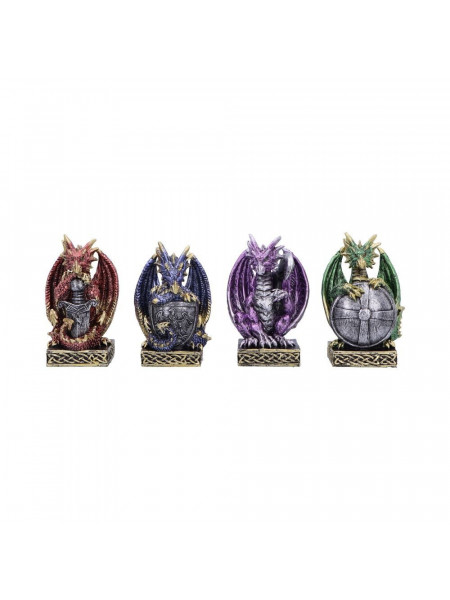 Set 4 statuete dragonei - Defend the Hoard 10 cm