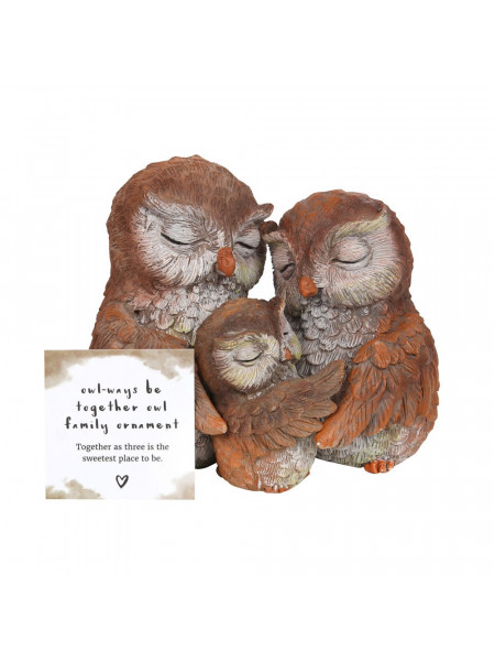 Set statuete Familia de Bufnite - Owl-ways Be Together 11.5 cm