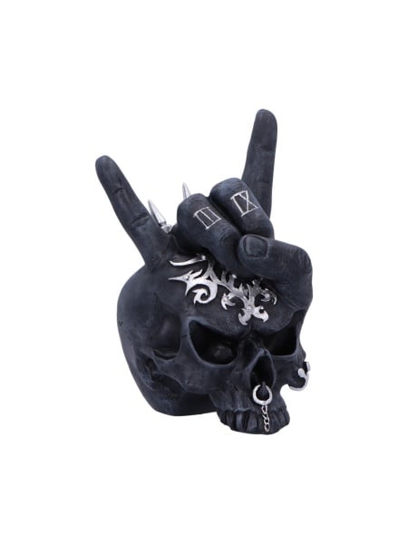 Statueta craniu Horns Up 17.5cm