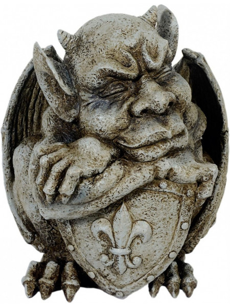 Statueta gradina Gargui cu scut 33 cm