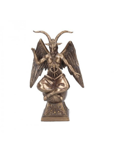 Statueta rasina si bronz Baphomet 24 cm
