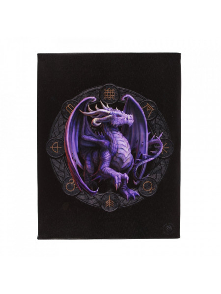 Tablou canvas Dragons of the Sabbats, Dragonul Samhain 19x25cm - Anne Stokes