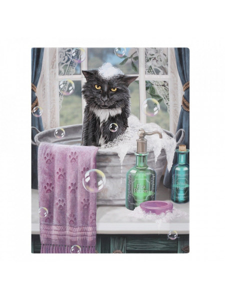 Tablou canvas, E timpul pentru baie, 19x25cm - Lisa Parker