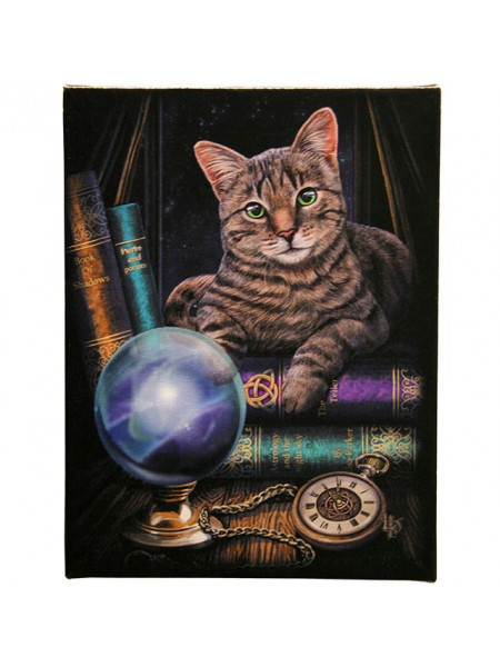 Tablou canvas pisica Ghicitoarea 19x25cm - Lisa Parker