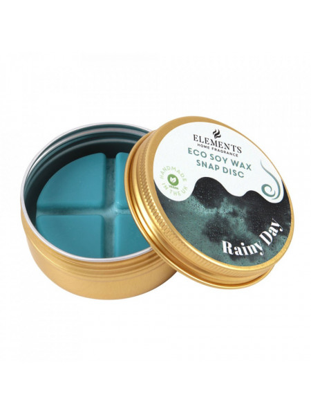 Wax Melt - Disc din ceara de soia cu mix de uleiuri esentiale pentru aromaterapie, Cozy Home - Rainy Day