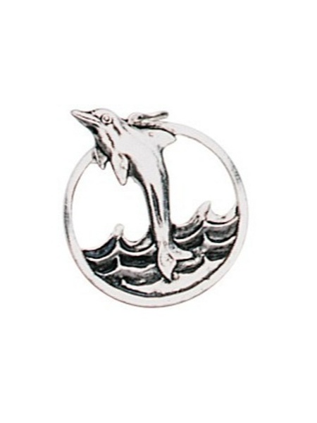 Charm placat cu argint Delfin