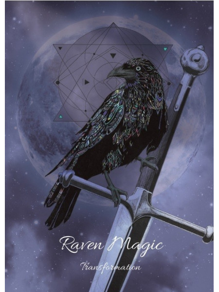 Felicitare Raven Magic - pentru transformare