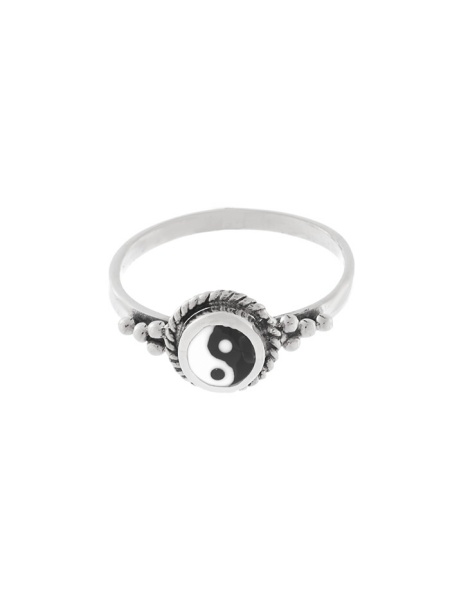 Inel din argint Yin Yang