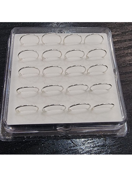 O bucata cercel piercing pentru nas din argint Creola Simpla 10 mm