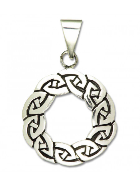Pandantiv amuleta din argint pentru oportunitati Rob Ray Simboluri Mistice - Roata lui Arianrhod