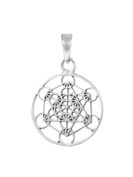 Pandantiv argint Cubul Arhanghelului Metatron 28 mm