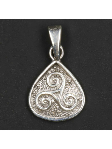 Pandantiv argint lacrima Triskelion 2.5cm