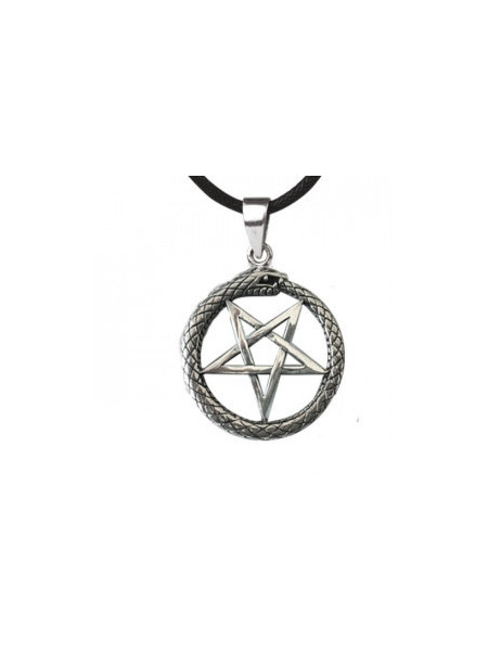 Pandantiv argint Sarpe cu pentagrama 2.6cm
