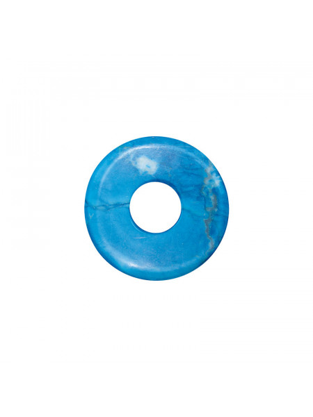 Pandantiv piatra Pi Turcoaz - Cercul Vietii, talisman pentru Protectie 3 cm
