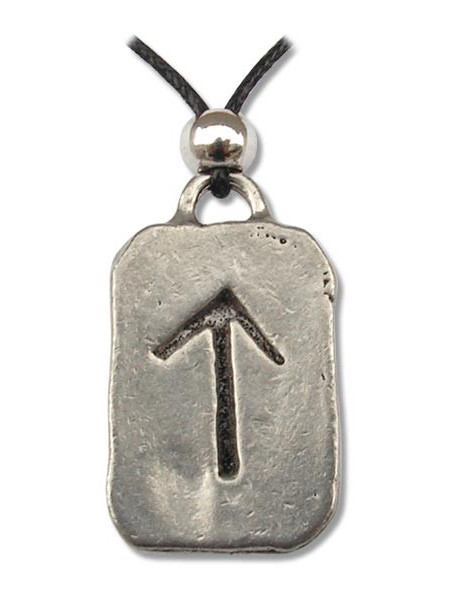 Pandantiv runa Tiwaz, talisman pentru onoare si dreptate, 2.5cm