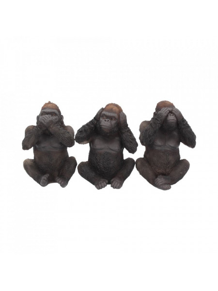 Set statuete Trei gorile intelepte 13 cm