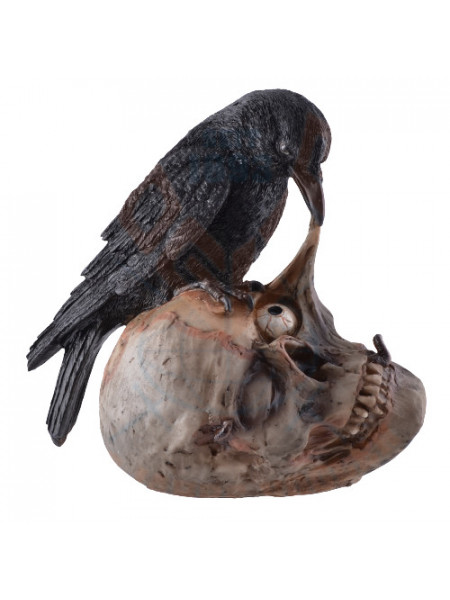 Statueta Corb - "The Ravens meal" 23cm