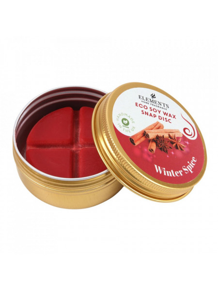 Wax Melt - Disc din ceara de soia cu mix de uleiuri esentiale pentru aromaterapie, Christmas Home - Winter Spice