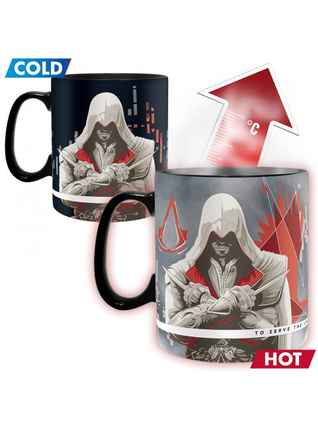 Cana termosensibila licenta Assasin's Creed The Assassins 13 cm, 460 ml