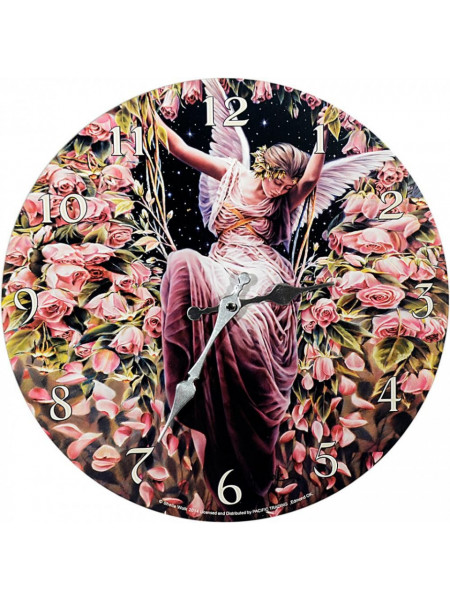 Ceas de perete din lemn Gatekeeper - Sheila Wolk 34 cm