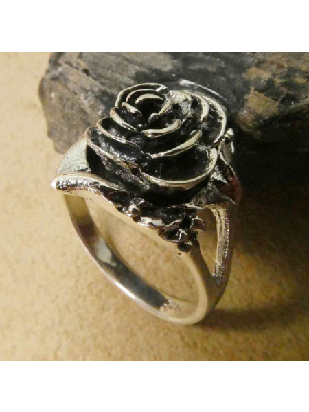 Inel argint Poison Ring Trandafir