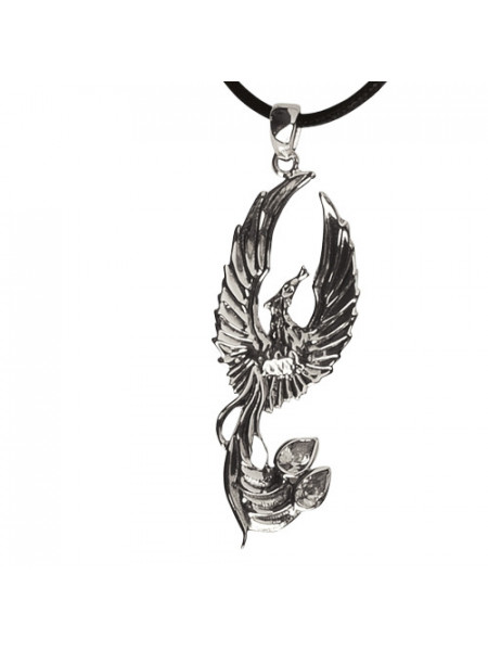 Pandantiv argint cu zirconii albe Phoenix 5.4cm