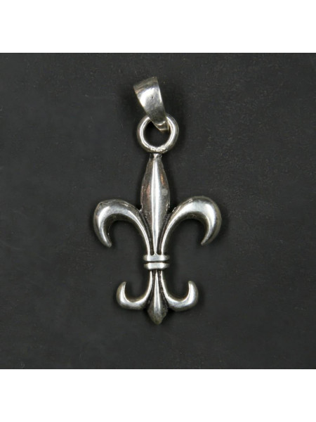 Pandantiv argint Fleur de Lys 3.8cm