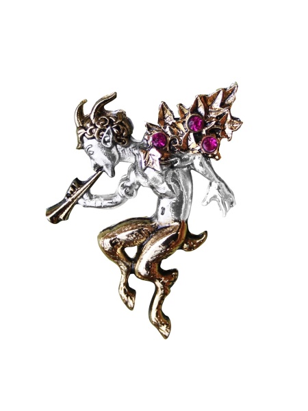 Pandantiv cu lantisor Pan 4.5 cm