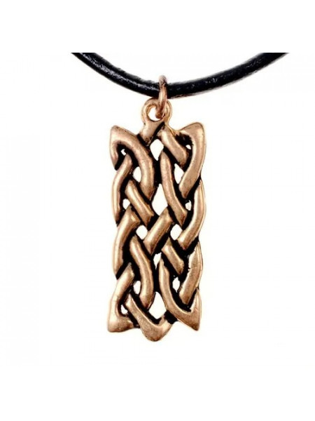 Pandantiv din bronz dreptunghiular cu nod celtic