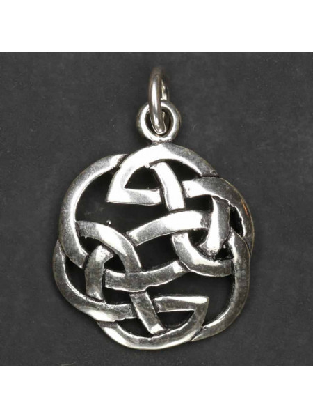 Pandantiv rotund argint Nod Celtic 3.3cm