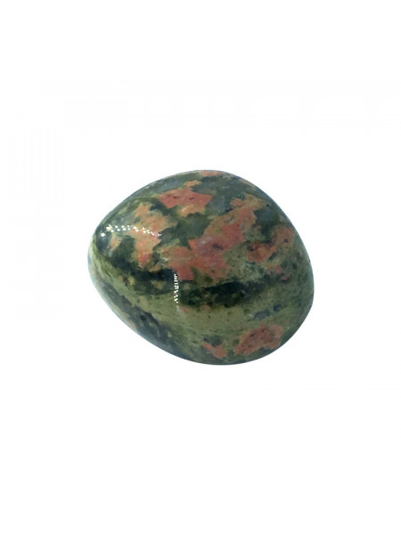 Piatra semipretioasa Unakit, 1 buc de 3 cm, talisman pentru Echilibru