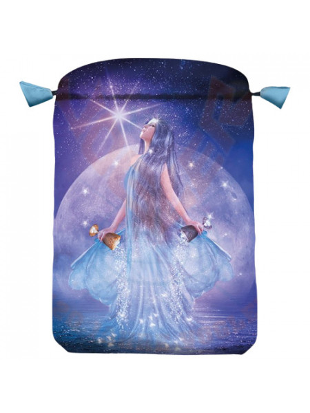 Punga satin pentru carti de tarot Thelema 23cm