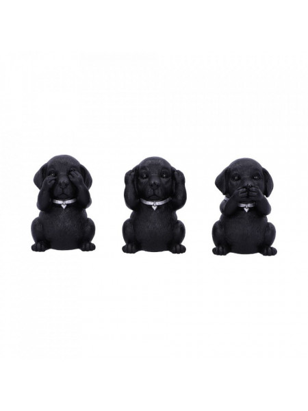 Set statuete Trei Labradori intelepti 8.5cm