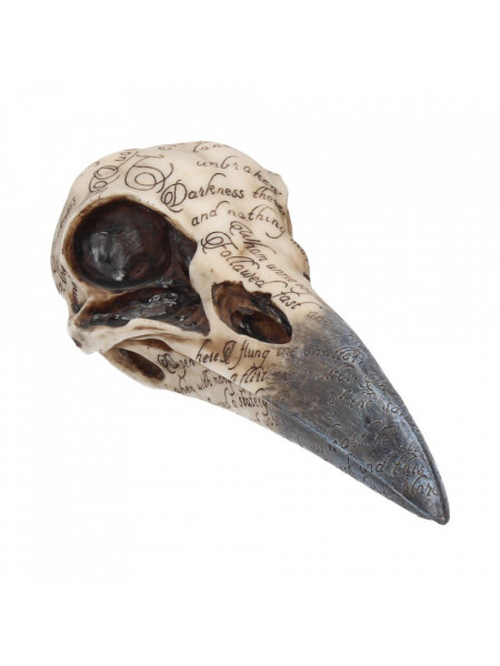 Statueta Craniul Corbului lui Poe 21 cm