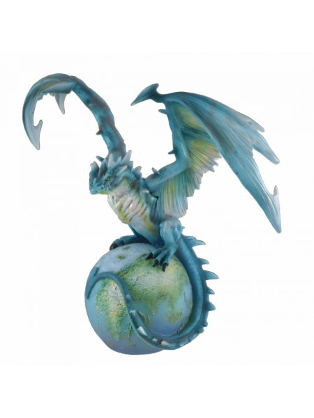 Statueta cu dragon Dragonul Pazitor al Planetei Pamant 28 cm