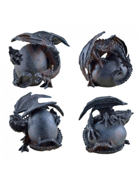 Statueta dragon Protectorul oului 8cm