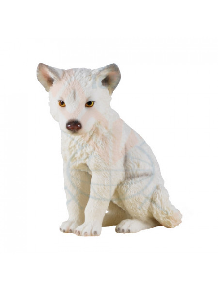Statueta pui Lup arctic 12cm