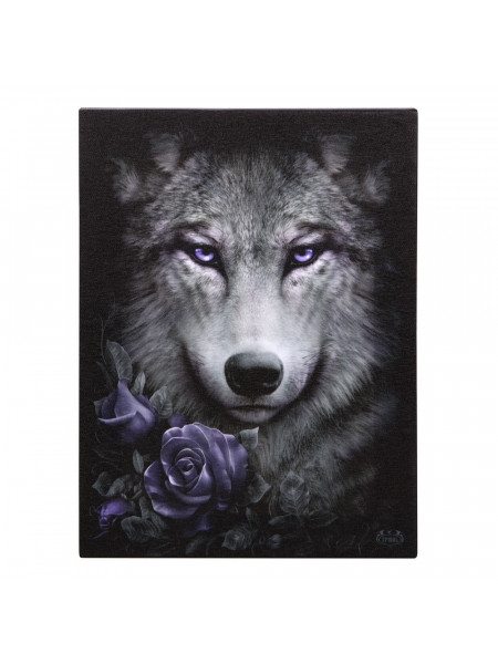 Tablou canvas lup, Wolf Roses 19x25cm - Spiral Direct