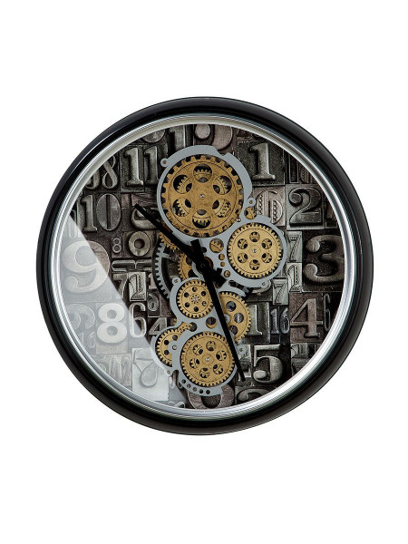Ceas de perete steampunk din metal si sticla Numere 51 cm