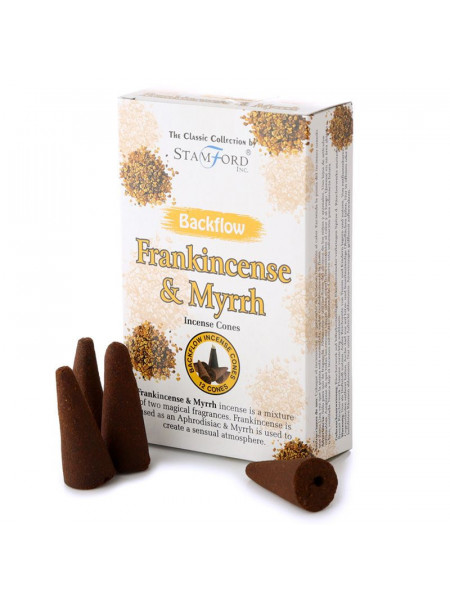 Conuri parfumate backflow Stamford Clasic - Frankincense & Myrrh